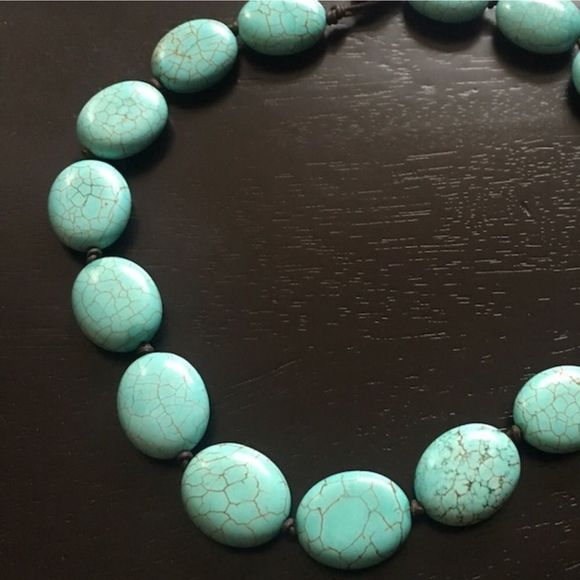 RALPH LAUREN Genuine Turquoise Sterling Silver Leather Necklace NWT - Picture 3 of 17